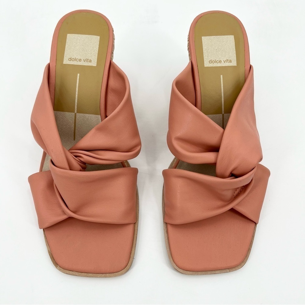 Dolce Vita Ninna Knot Coral Wedge Sandals Size 7 - Picture 3 of 10